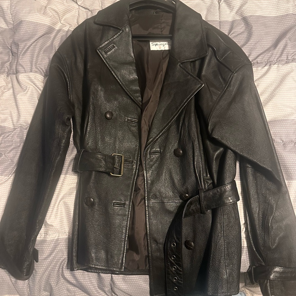 Spiegel Black Leather Jacket